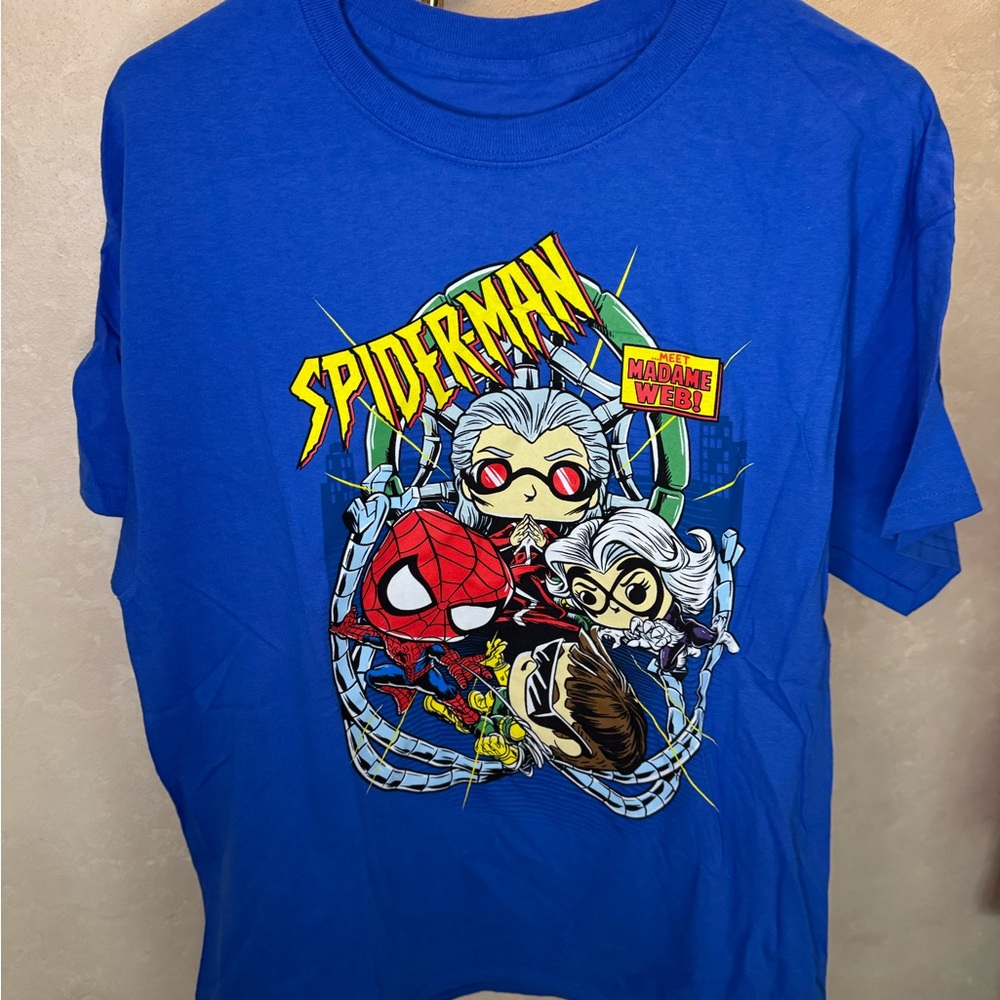 Marvel Spider-Man Kids Tee with Madame Web Graphic - Blue